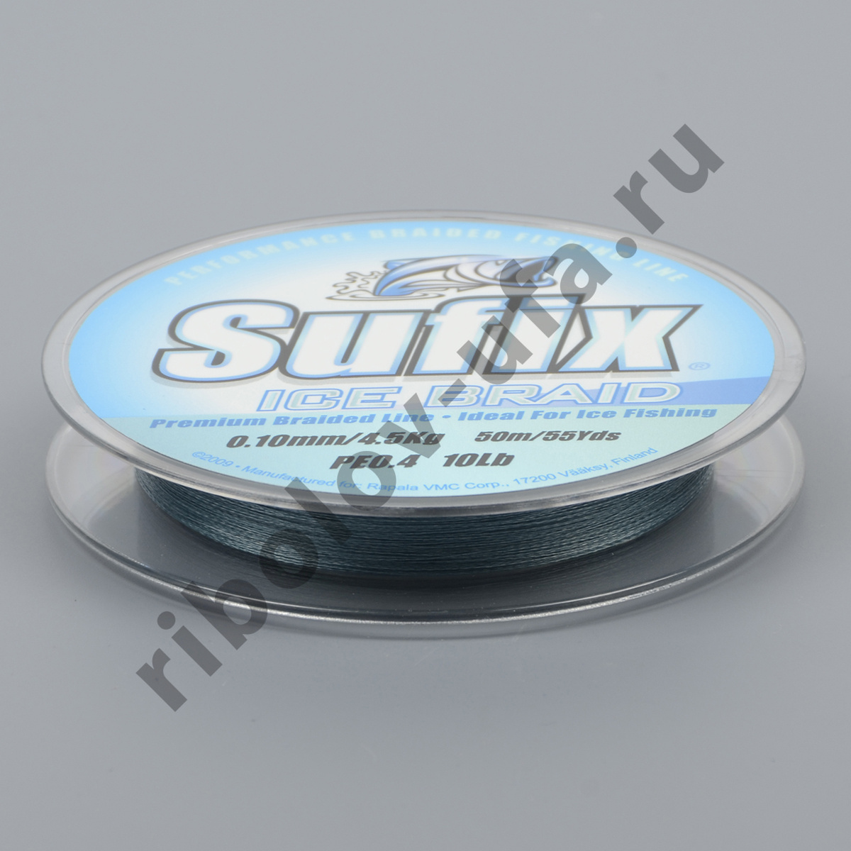 Леска плетеная зимняя Sufix Ice Braid серая 50м, 0,14 мм 6,8 кг 15Lb