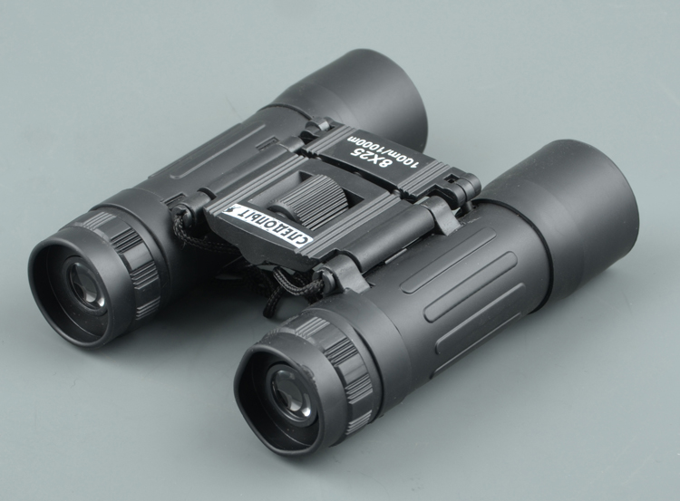 Бинокль Следопыт 8*25 черный 65*35*110 мм 184 гр в чехле BT-10