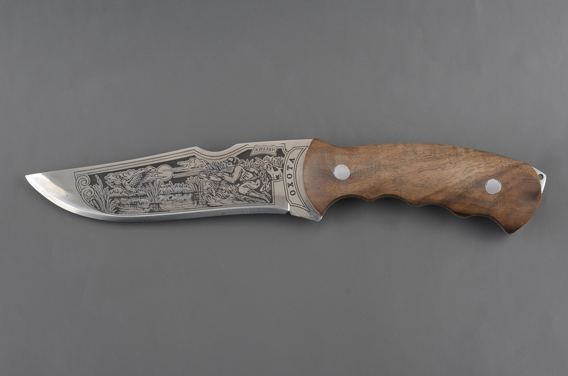 Нож No name Кизляр Охота дерев. ручка