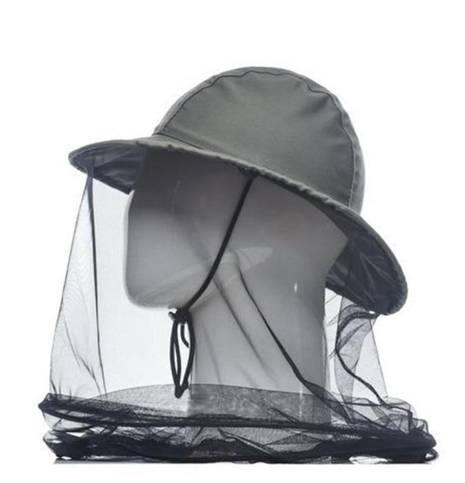 Панама-накомарник с кольцом Huntsman  Антигнус цв.Хаки, ткань Смесовая р. 60, твин пич