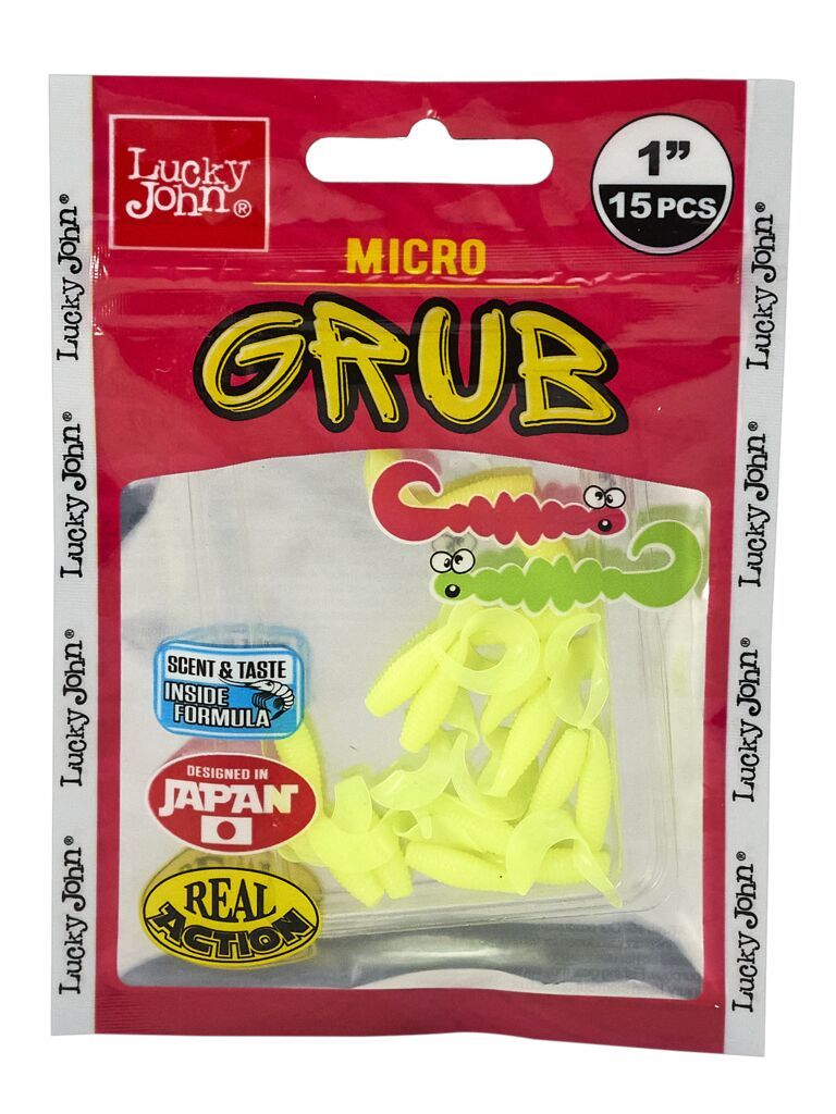 Силиконовая приманка Lucky John Pro Series Micro Grub 1.0in 2.5см /S88