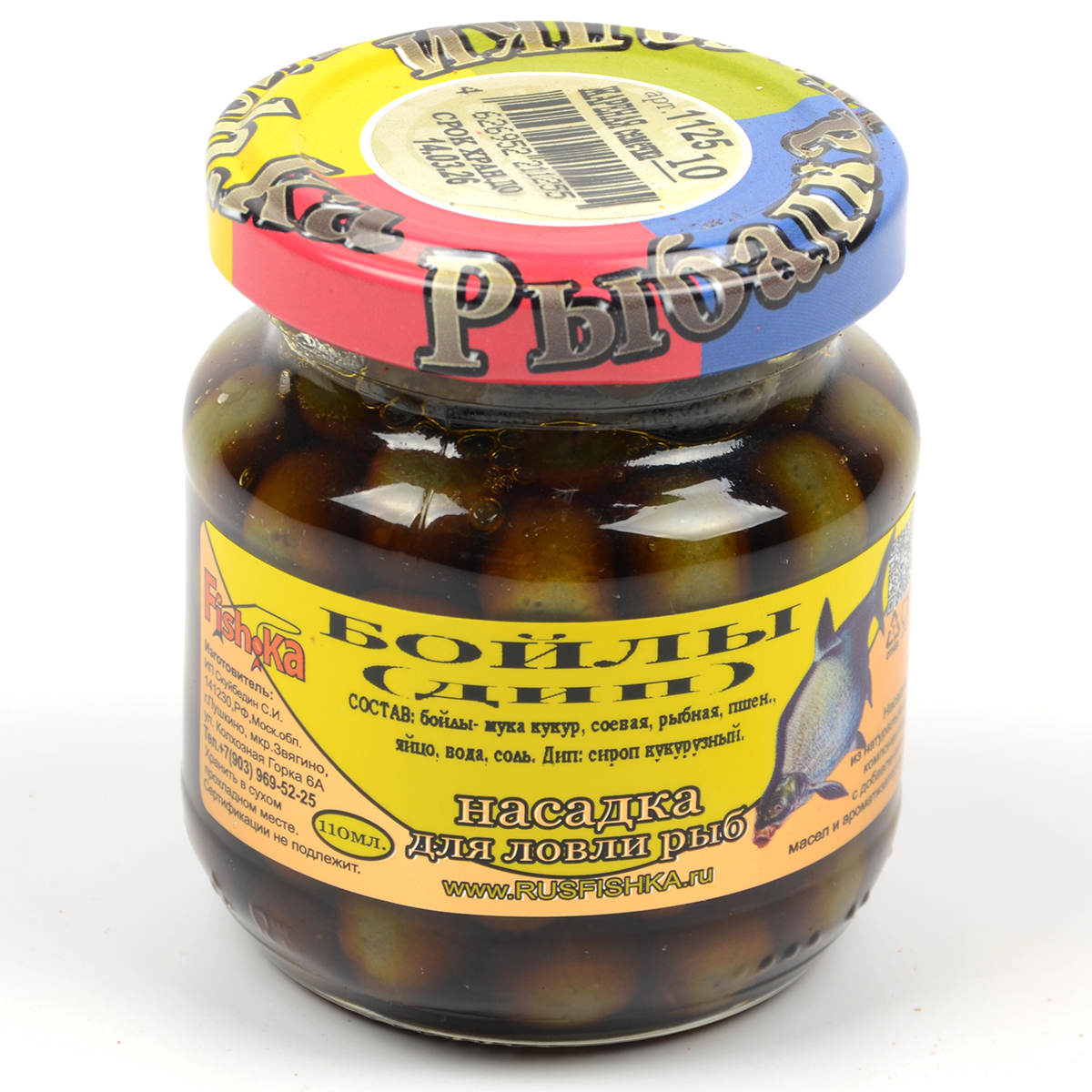Бойлы Fish.ka (дип) 8-10мм, 110мл Жареная семечка 