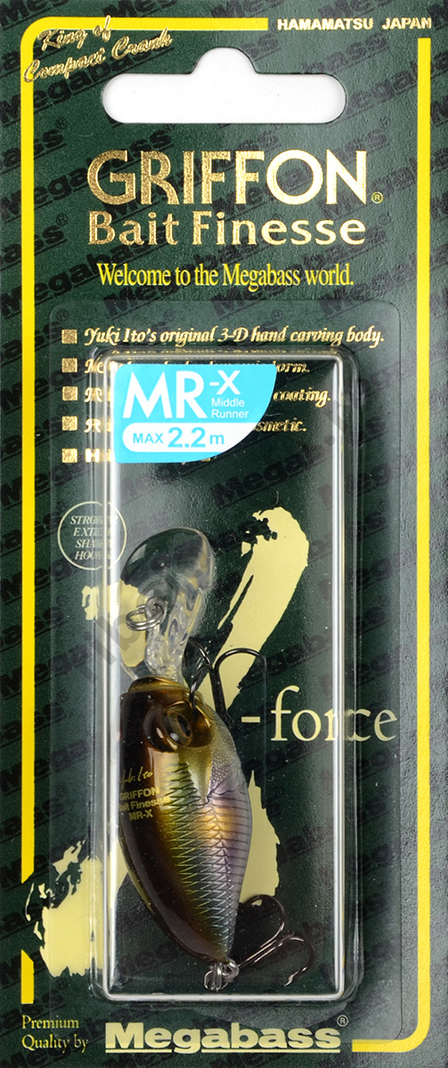 Воблер Megabass Bait Finesse MR-X Griffon 38мм 5,3гр 0-2,2м (Setsuki Ayu)