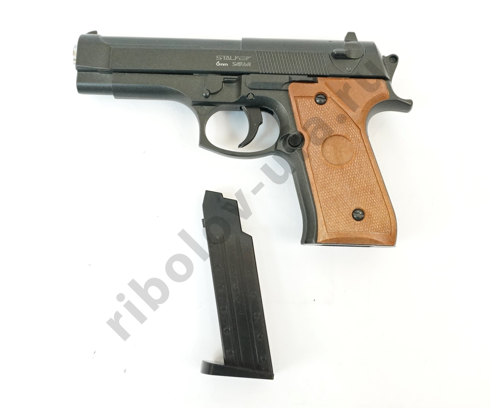 Пистолет пневм. Stalker SA92M Spring, кал 6мм, металл (Beretta 92)