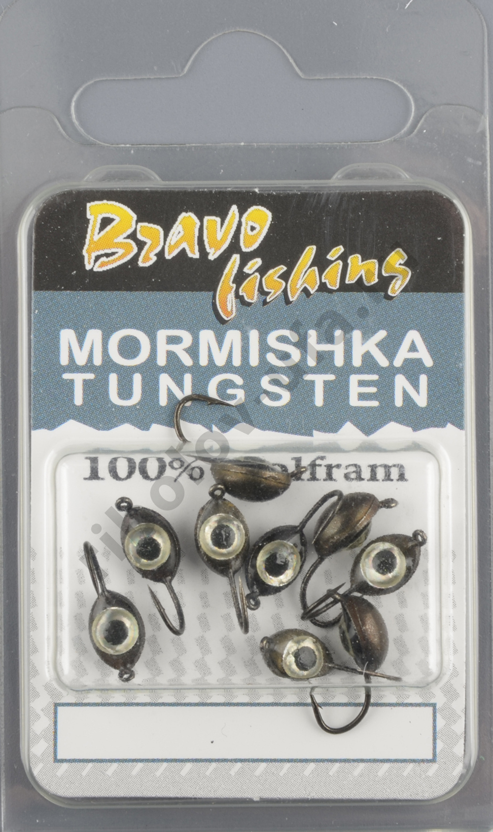 Мормышка вольфрам Bravo Fishing Плавунец с ушком, с 3D глазком 4.0 мм 0.90 гр Bn