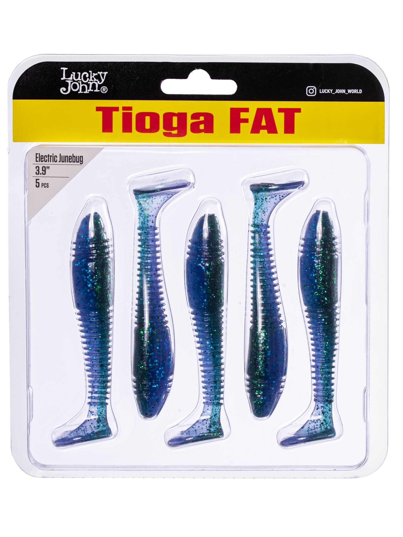 Силиконовая приманка Lucky John Pro Series Tioga Fat 3.9in 9.9см /Z13 (5 шт/уп)