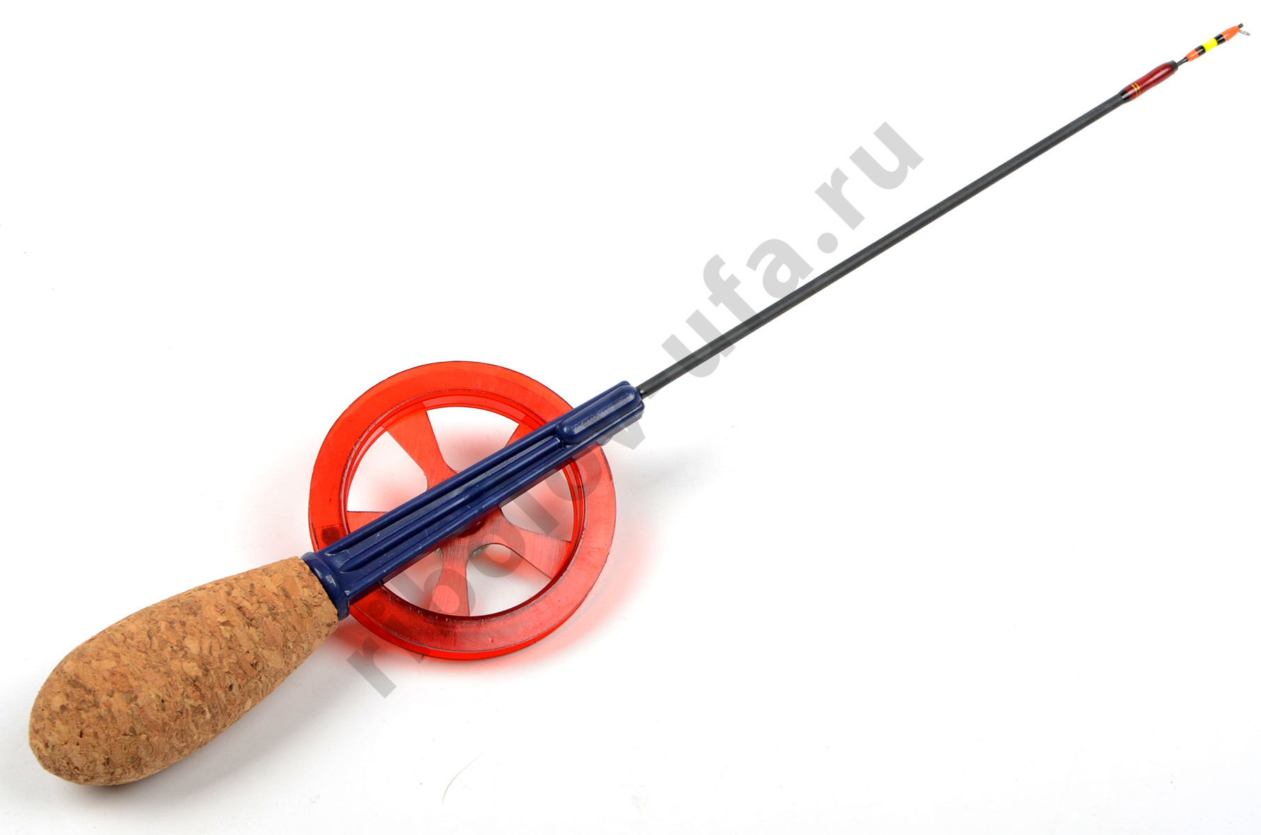 Удочка зимняя Akara Leader M 455 с катушкой Red (хлыст Hi Carbon medium teleskop 2 составной)