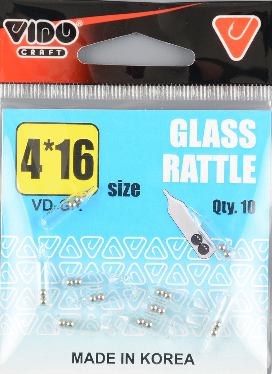 Шумовая капсула Glass Rattle 4*16 (2 шарика)
