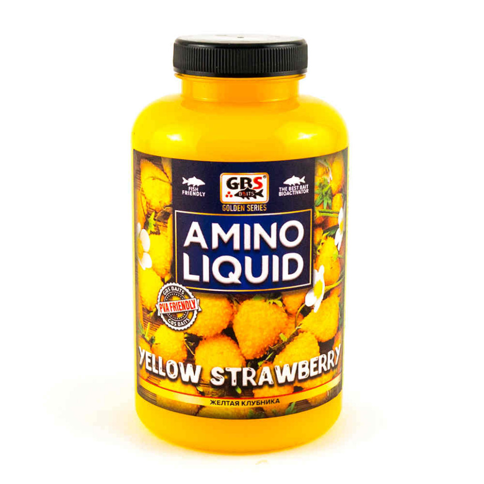 Жидкая добавка GBS Amino Liquid Жёлтая Клубника 0,5л (бутылка)