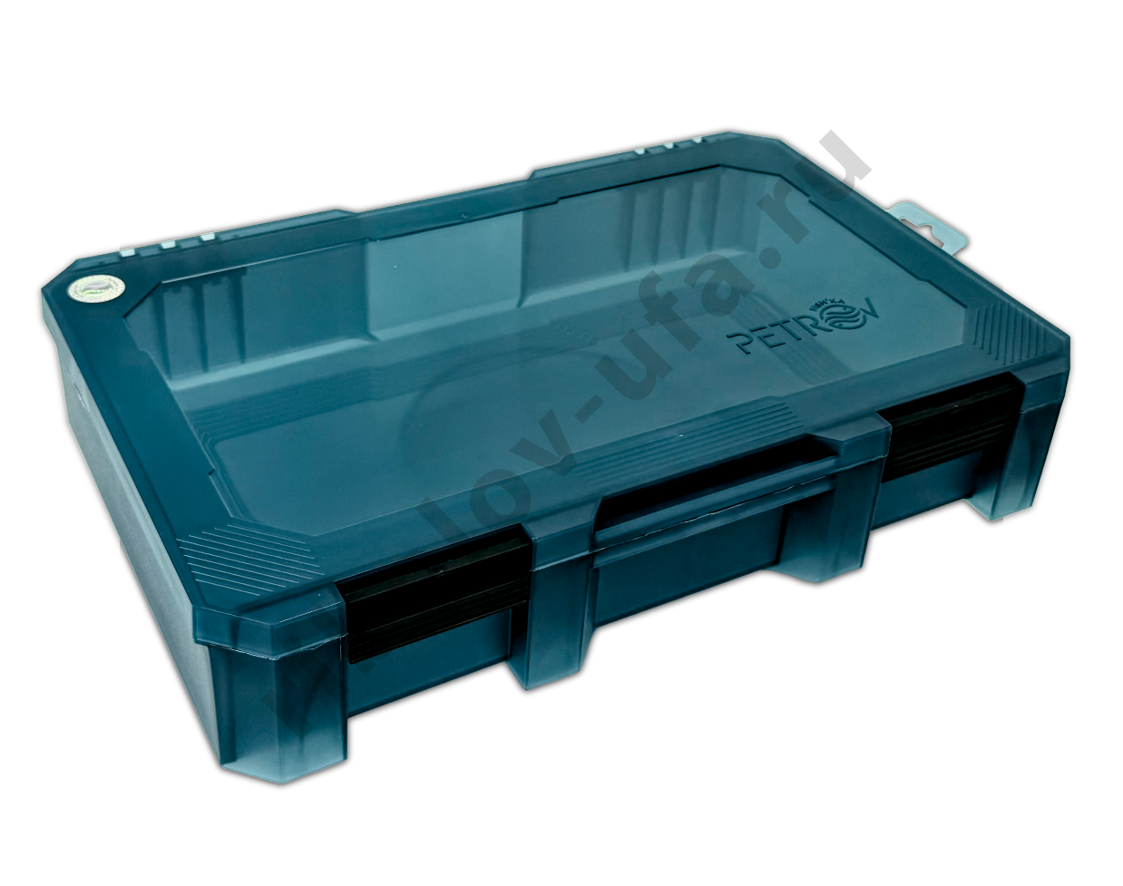 Коробка Fishka Petrov 65 тонированный бирюзовый 347*228*67мм