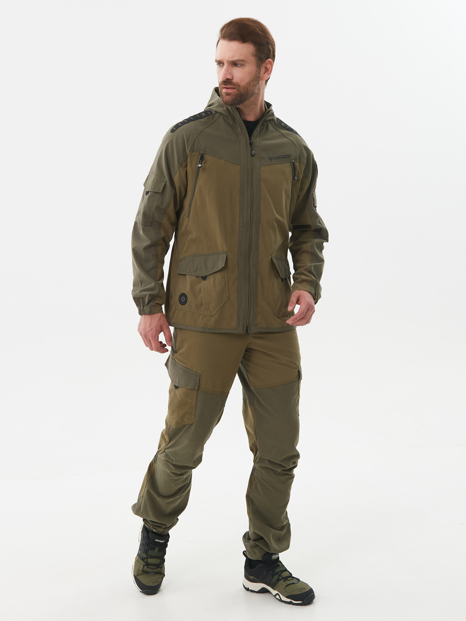 Костюм летний Горка-Люкс ткань Ravena Peach Wash цвет Хаки (Размер: 48-50, Рост: 170-176)