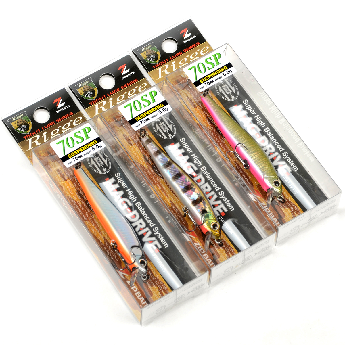 Воблер Zipbaits Rigge 70SP, 70 мм, 5гр., суспенд., загл. 0.6-1.2 м, цвет № 811