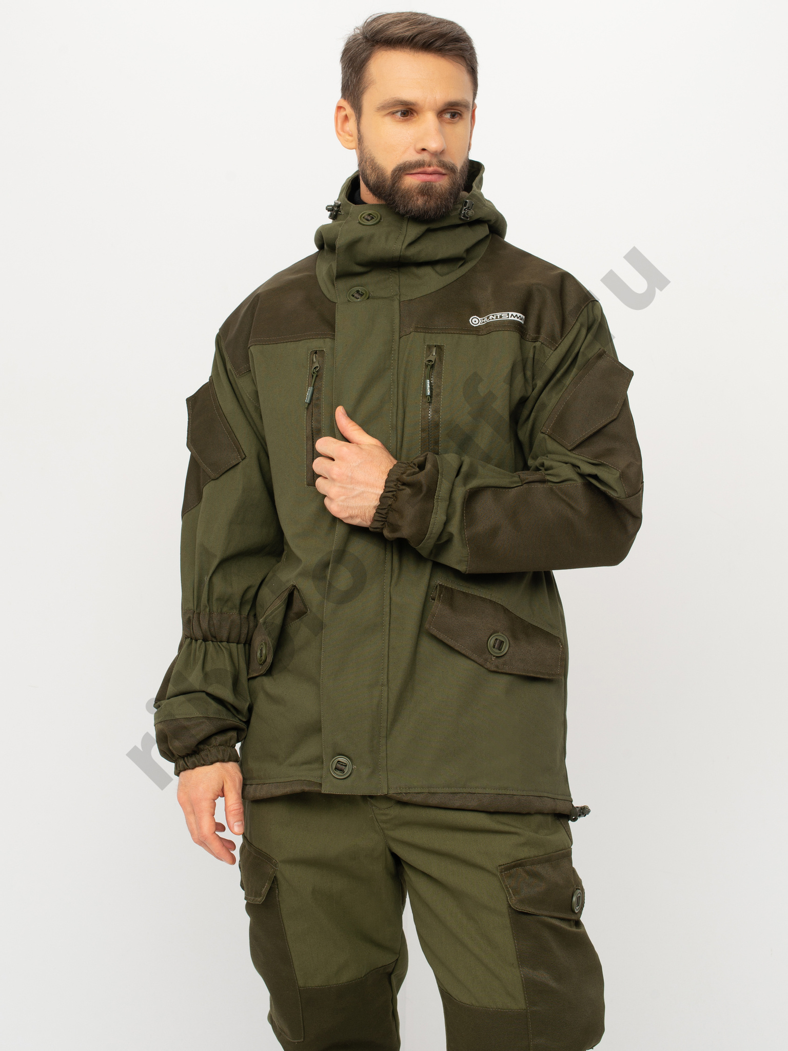 Костюм демисезон. Huntsman Горка-5 цв. Зеленый ткань Палатка/Гретта р. 44-46 рост 170-176 на молнии