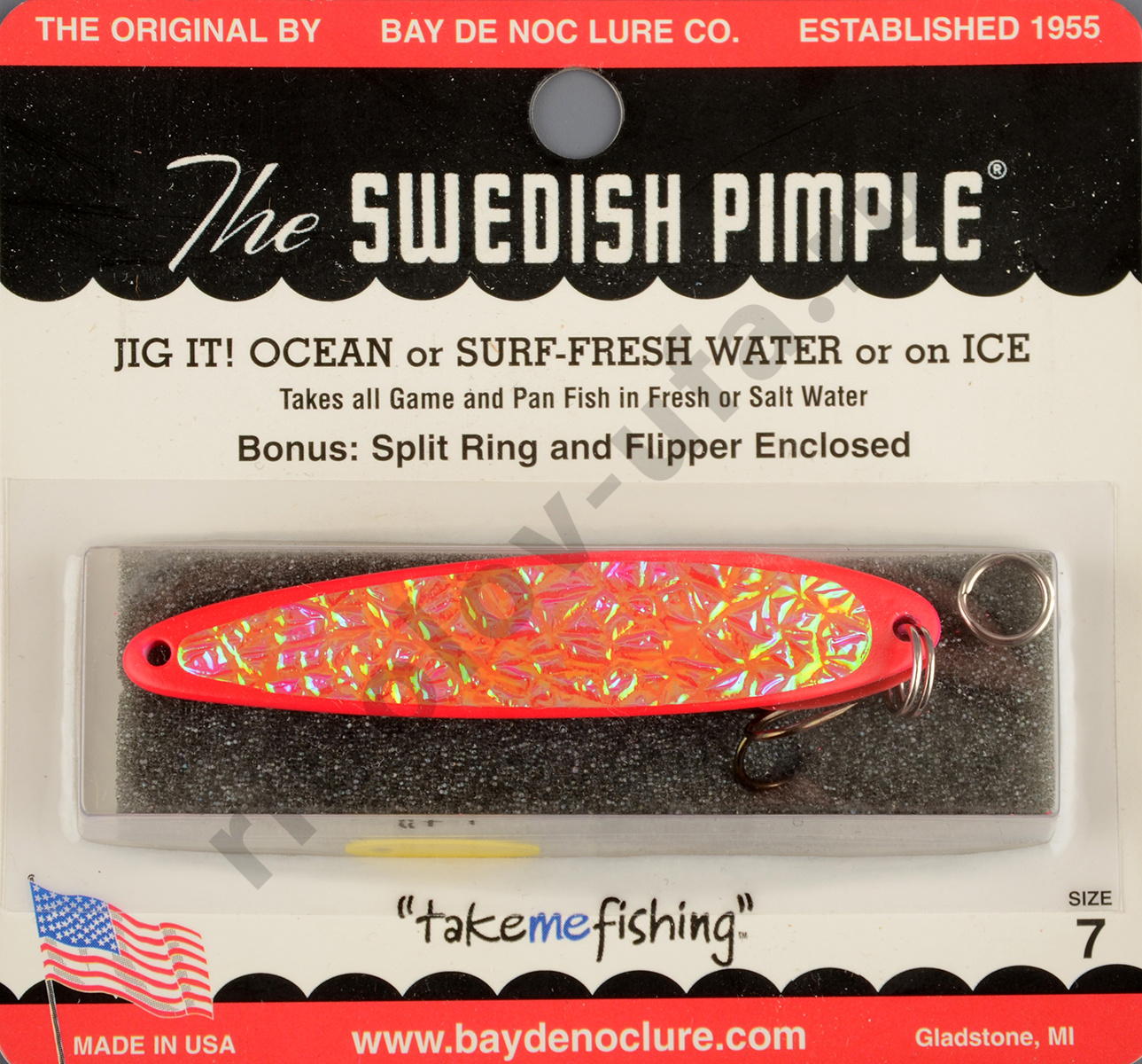 Блесна Swedish Pimple Ice №7 Magenta Ice