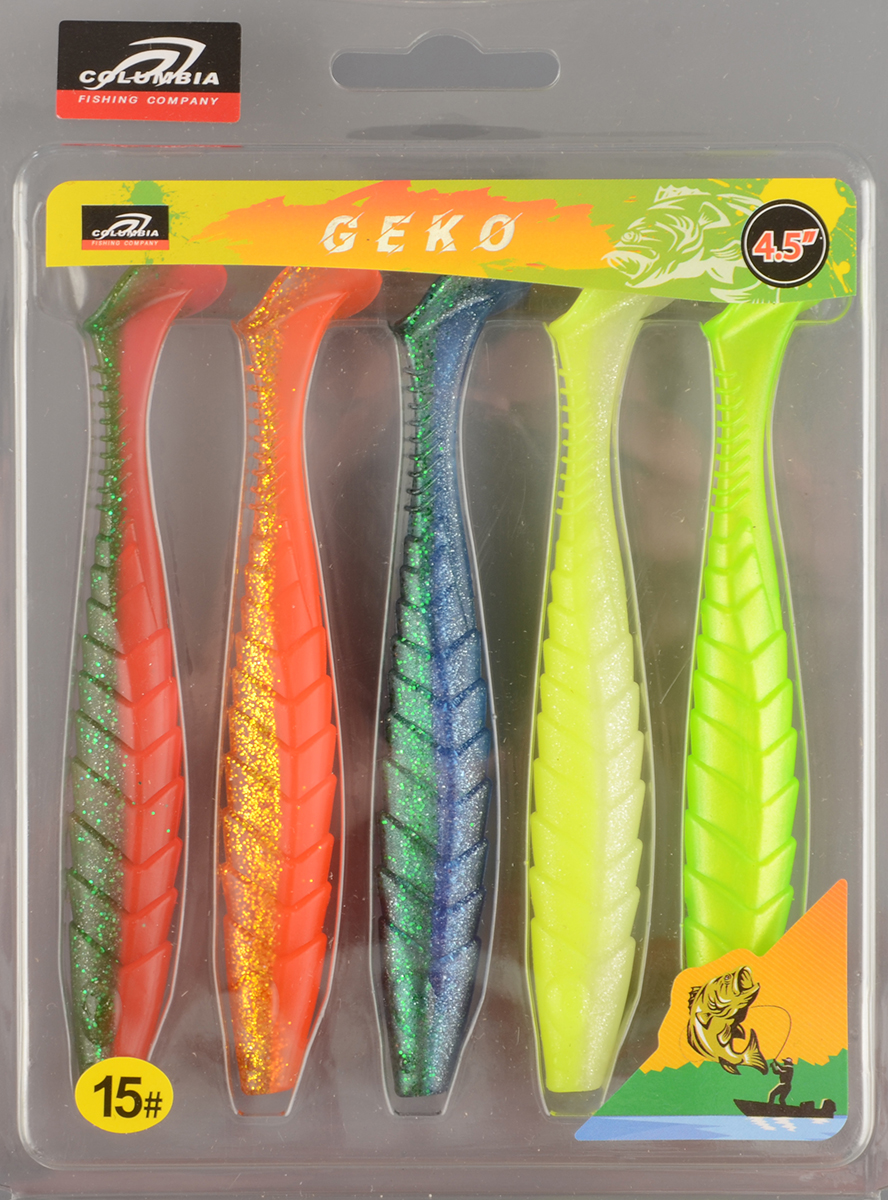 Силиконовая приманка Columbia Geko 4.5in #15