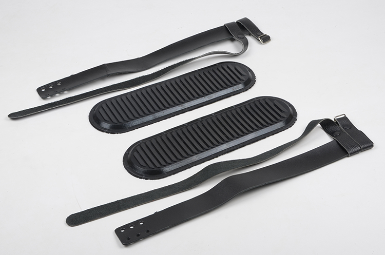 Комплект креплений 100мм кожа (носковой и пяточный ремень+амортизатор)