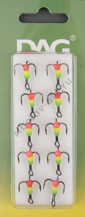 Тройник Dag Master Капля Светофор с кр.Mustad №8UF