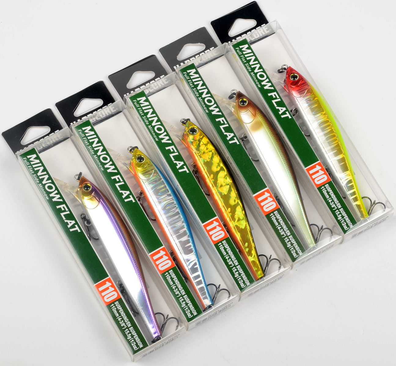 Воблер Yo-Zuri  R1362 Hardcore Minnow Flat 110SP 15.5гр, 0-1.5м цв. MGSA