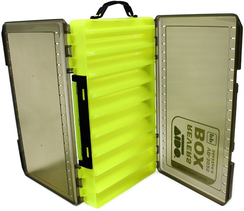 Коробка Vido для приманок VD-3025 Revers Box, размер 34х22x4.8 см желтая
