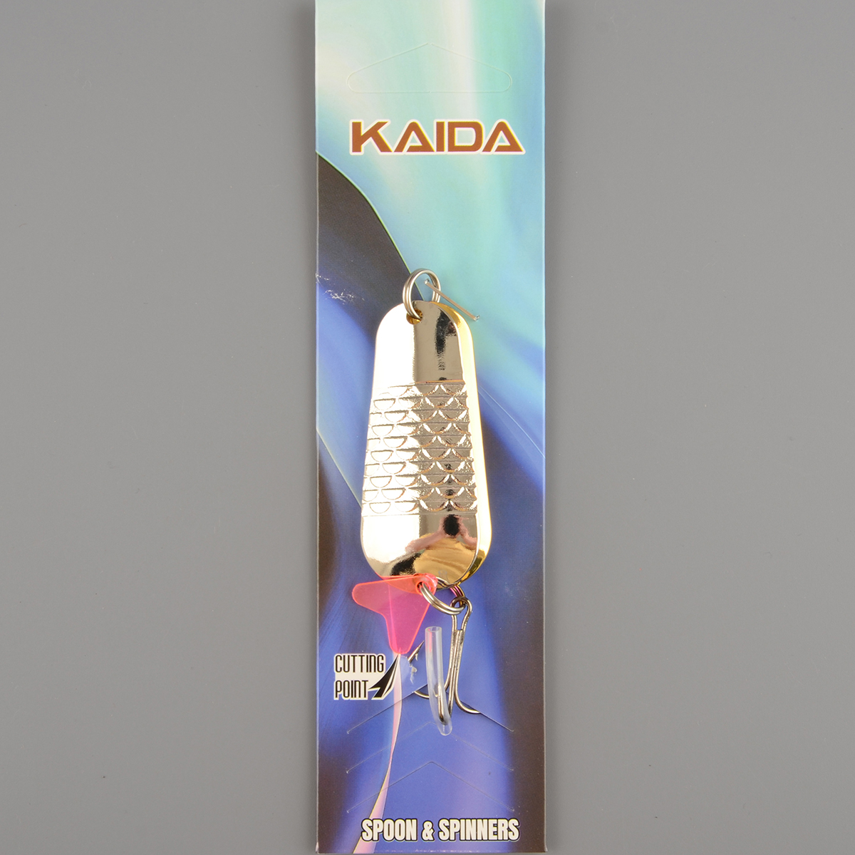 Блесна Kaida колеблющаяся 21001 18гр. цв.04 двойная шумовая
