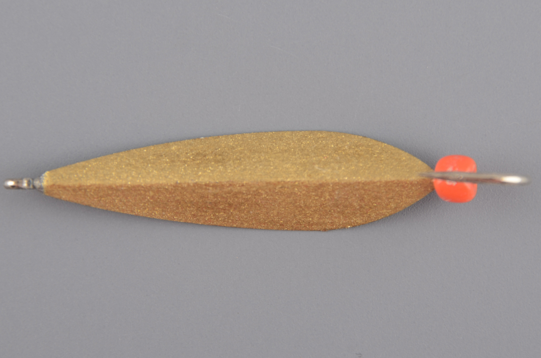 Блесна Курганская №02 с 1-м крючком, 35мм цв. золото
