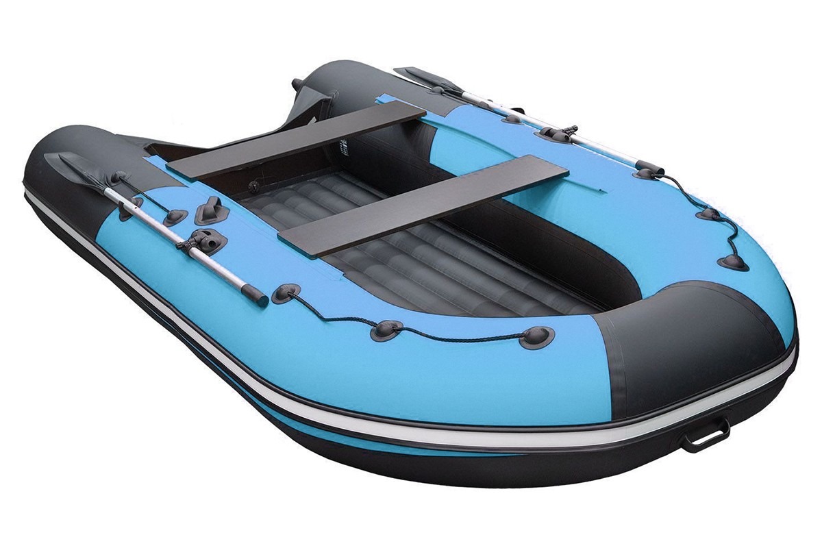 Лодка Ривьера Компакт 3600 НДНД комби синяя волна/черный
