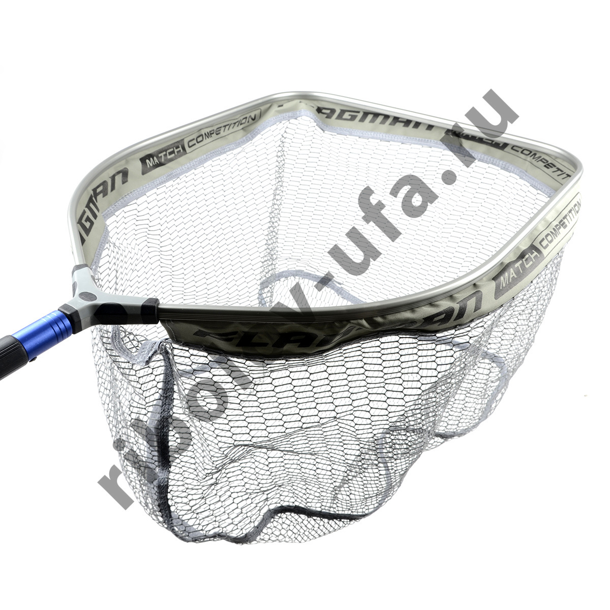 Голова для подсачека Flagman Grey Rubber Head Rectangular 40*50см, ячейка 14x5мм латекс