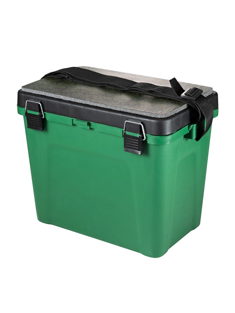 Ящик зимний Три кита 4 отделения для приманок малый 310*360*240 цв.зеленый 