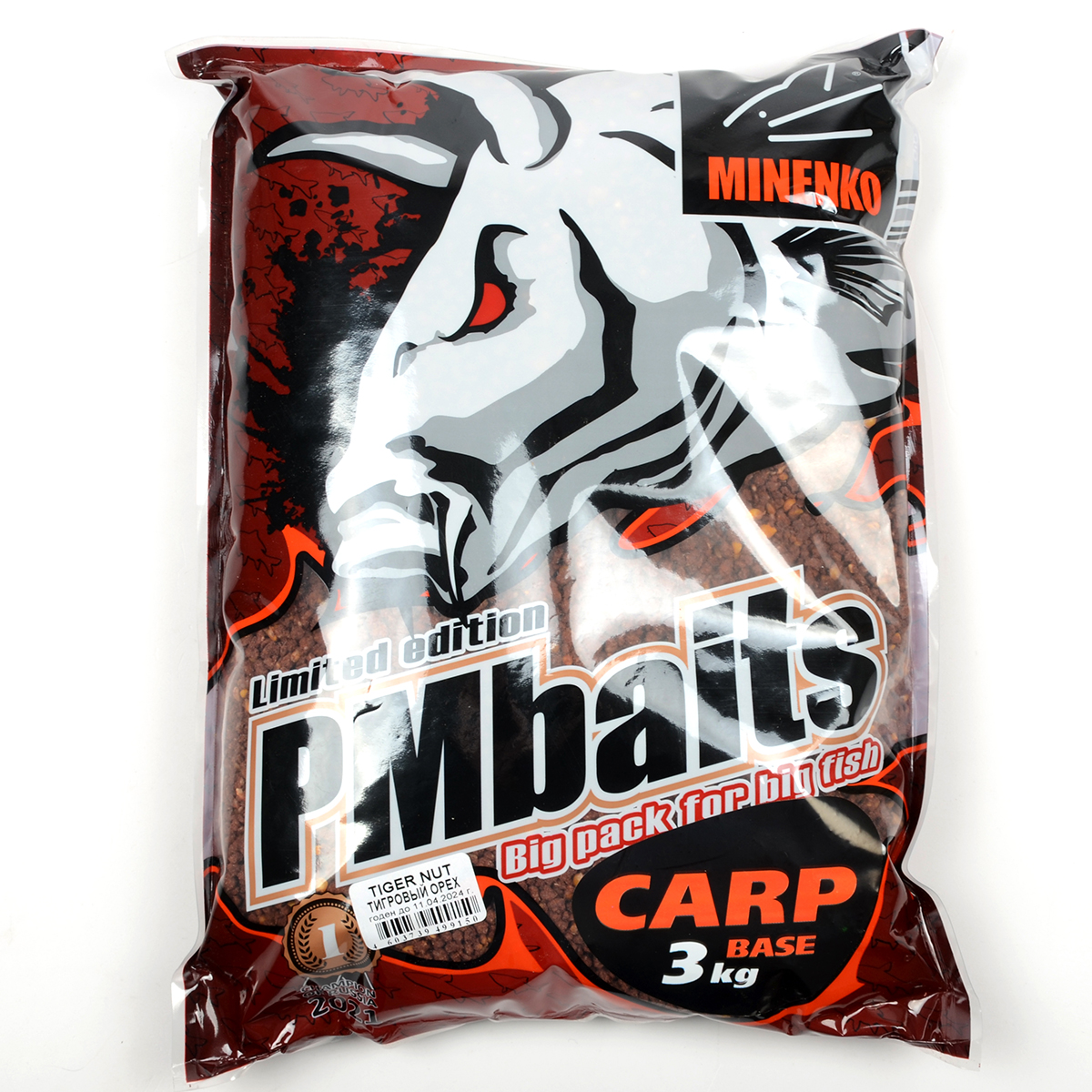 Прикормка Minenko Groundbaits Carp Tiger Nut 3кг Тигровый орех (крупный)