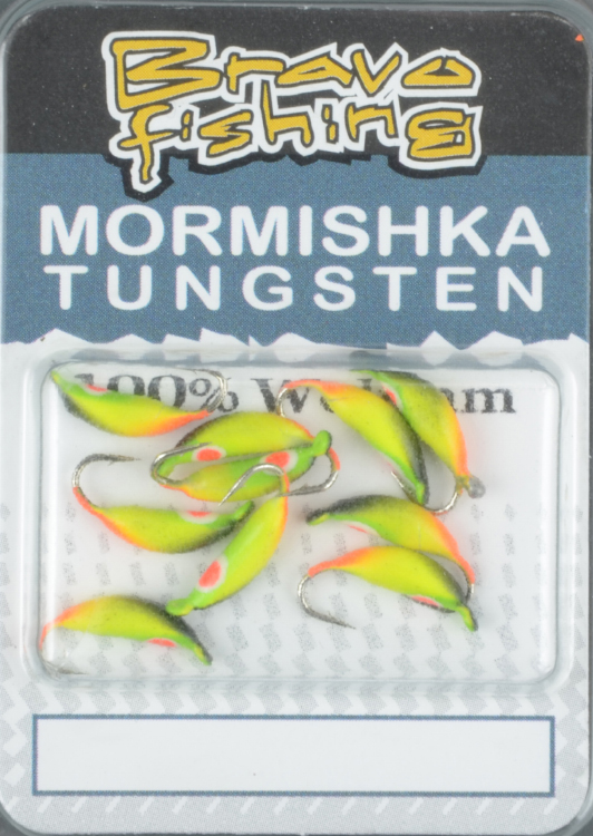 Мормышка вольфрам Bravo Fishing Супер банан с ушком крашенный 3.0 мм 0.74 гр 353Р