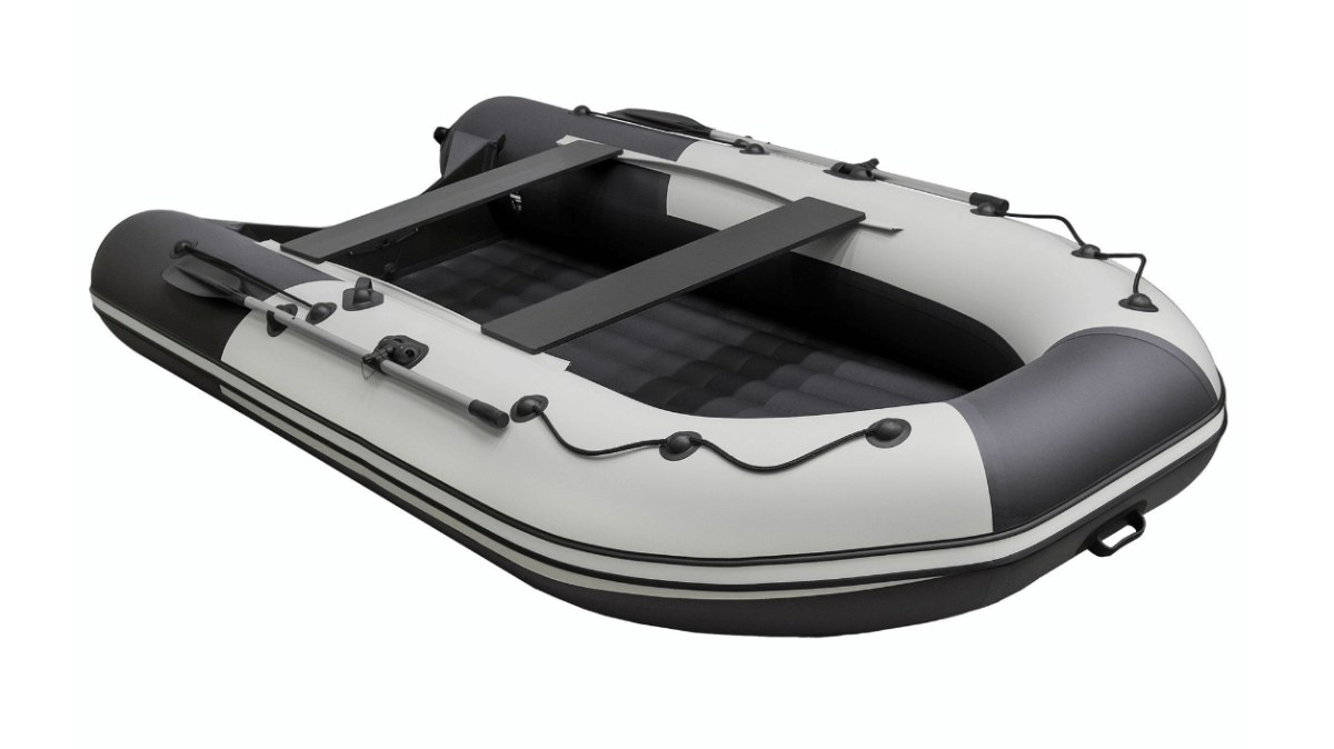 Лодка Ривьера Компакт 3800 НДНД комби светло-серый/черный