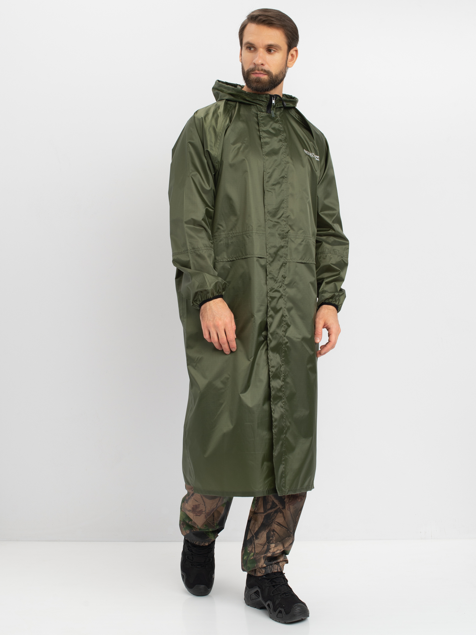 Плащ Huntsman  цв. Зеленый Ткань Таффета 3000мм р.44-46, рост 170