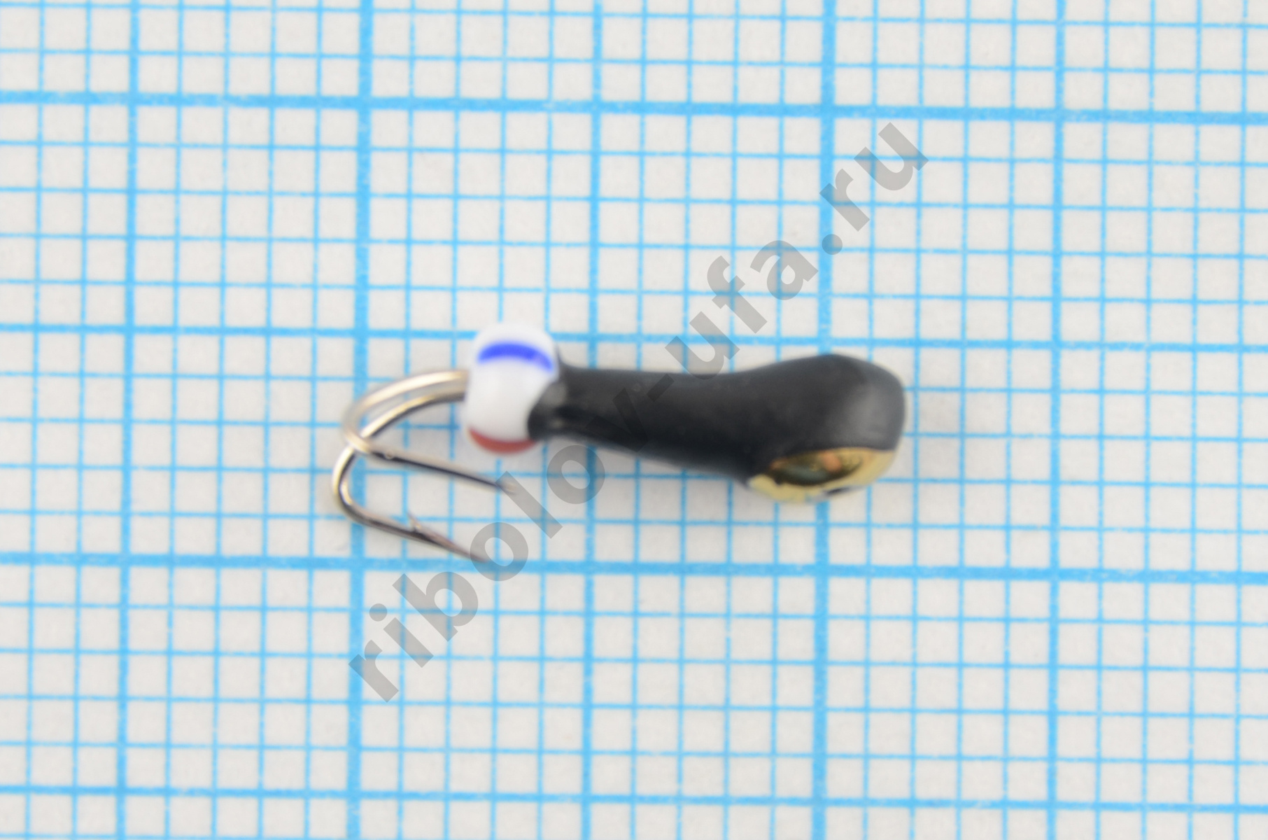 Мормышка Wormix точеная вольфрамовая Коза d=2.5 перевертыш с золотой коронкой арт. 1461