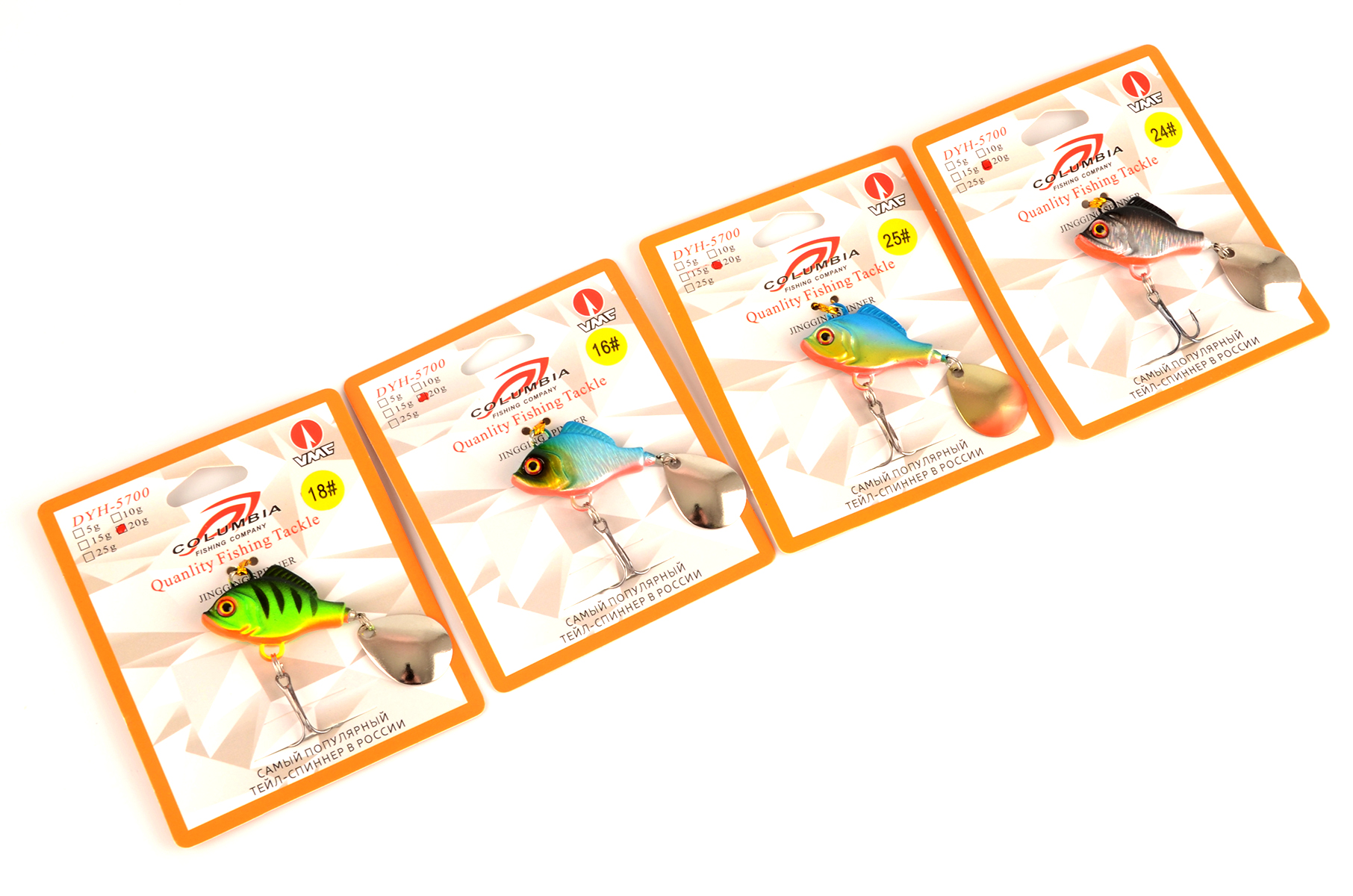 Тейл-спиннер Columbia Duh-5700 15гр, # 24