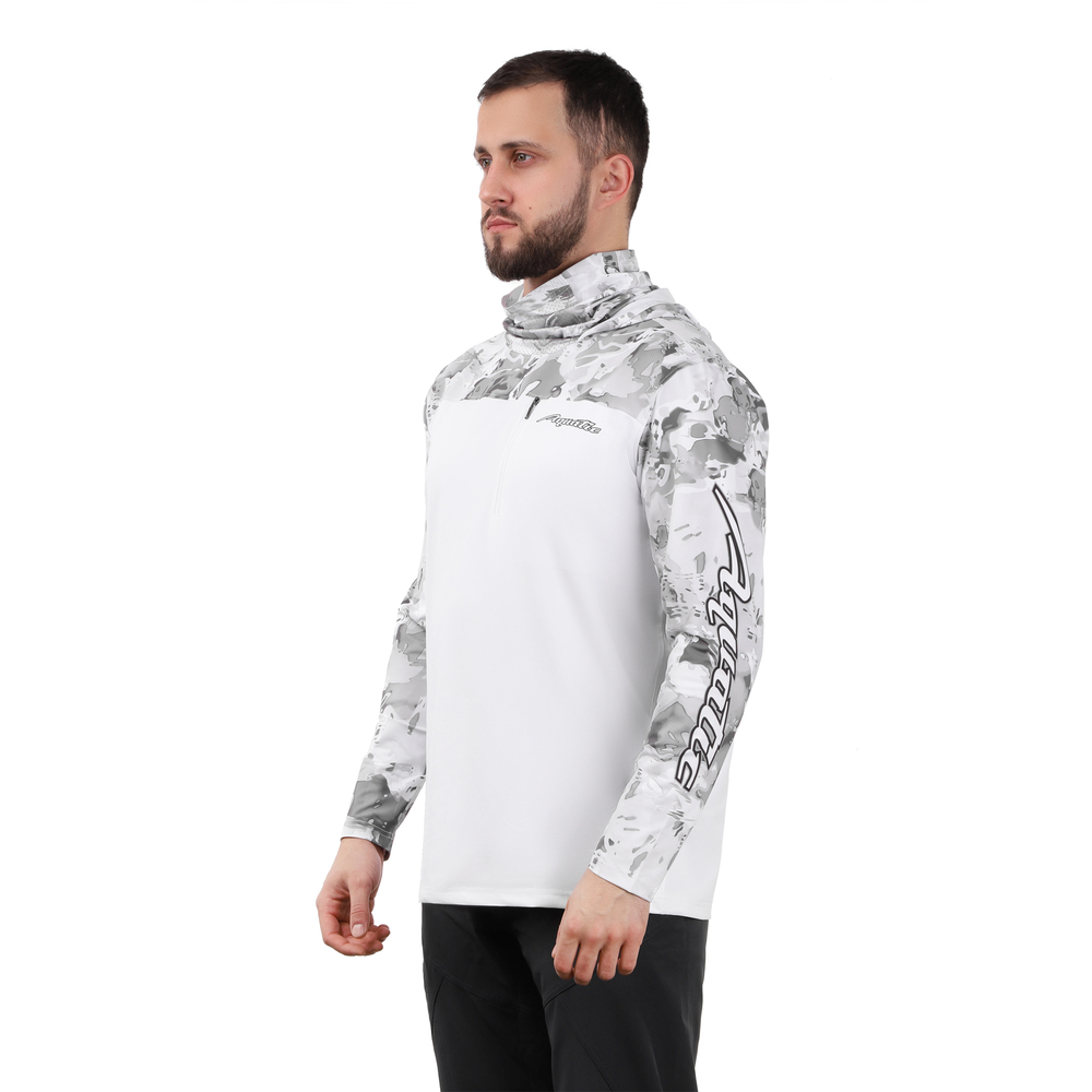 Джерси  Aquatic Дж-08 с капюшоном и баффом р.XXL логотип White Camo