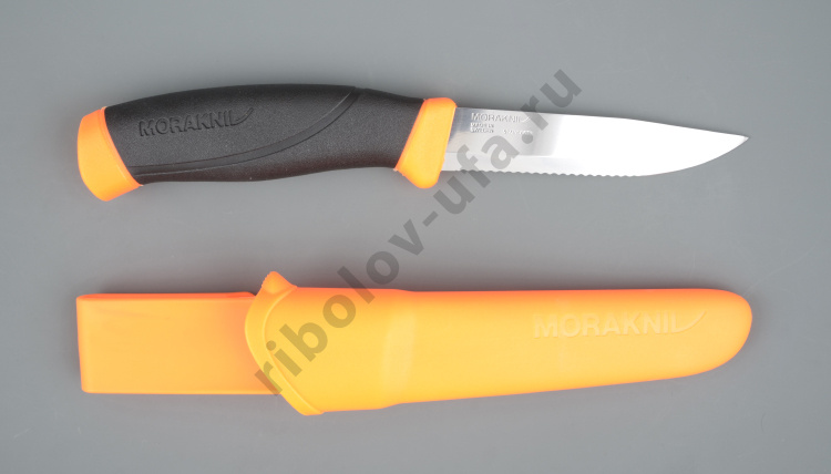 Нож Mora Morakniv Companion FS (нержавеющая сталь,с серрейторной заточкой 100мм) 11829