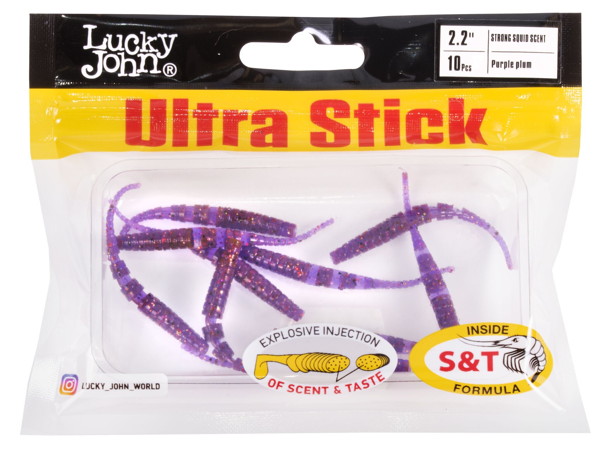 Силиконовая приманка Lucky John Pro Series Ultra Stick 2.2in 5.6см /S13