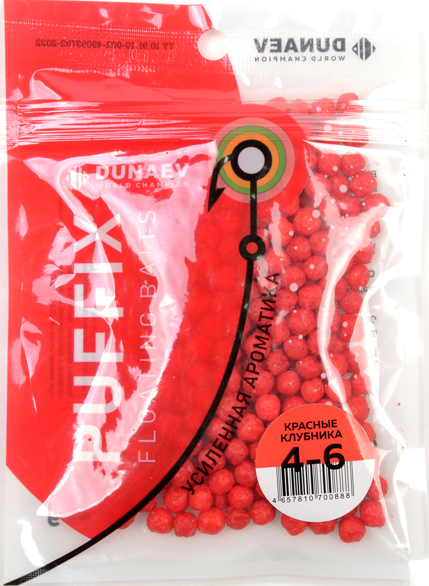 Пуф Dunaev 4-6мм, красные клубника