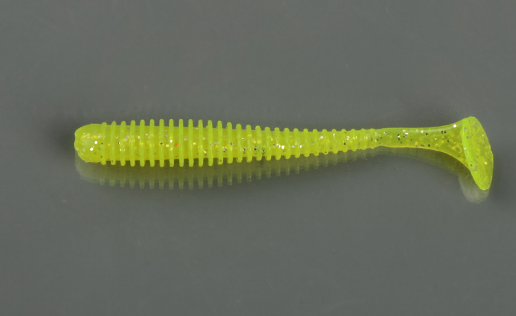 Силиконовая приманка Allvega Skinny Tail 7,5см  2,5гр. (7 шт) цвет charteuse