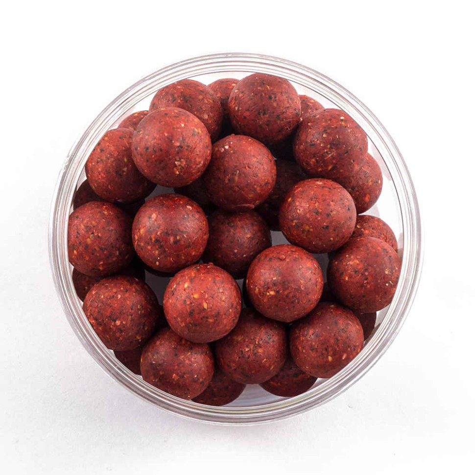 Бойлы GBS пылящие 16 мм 100г Strawberry Клубника (банка)