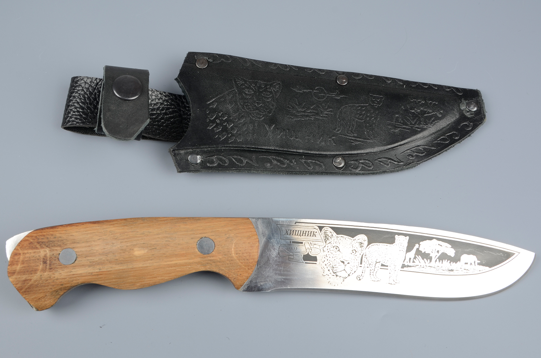 Нож No name Кизляр Хищник (кож.чехол)