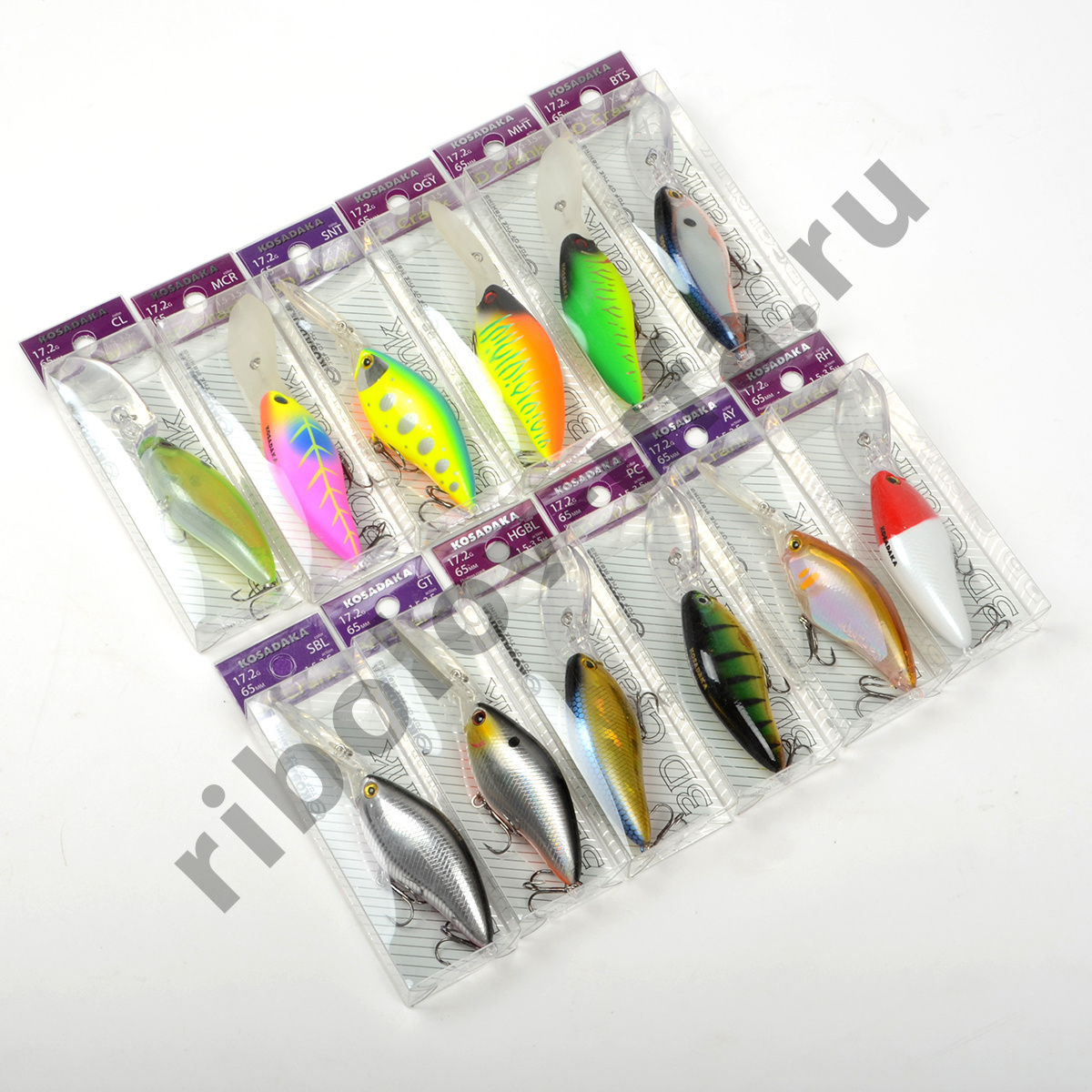 Воблер Kosadaka 3D Crank XD 65F плав., 65мм, 17,2г, 1.5-3.5м, цв.HGBL