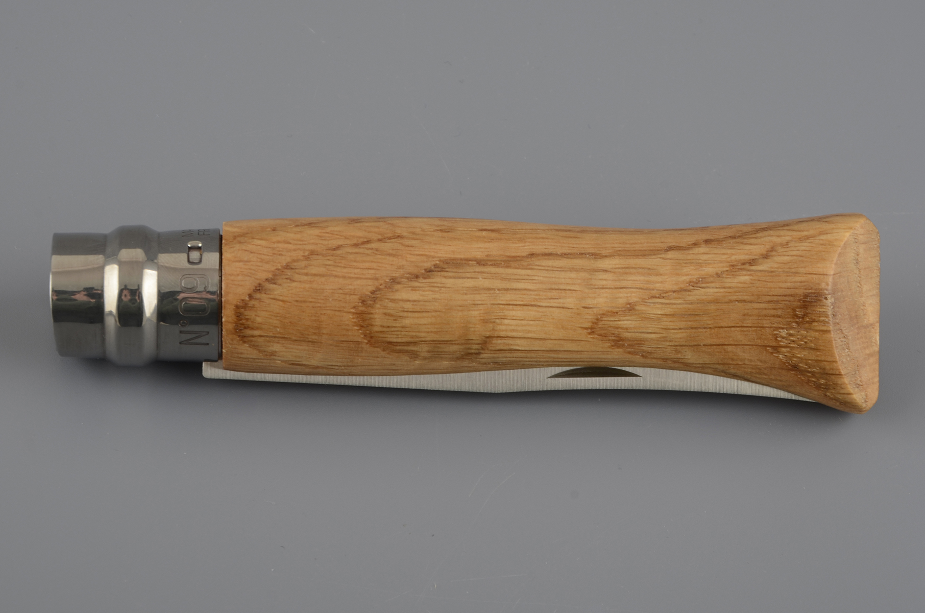 Нож Opinel 9 нержавеющая сталь, дубовая рукоять в картон.коробке