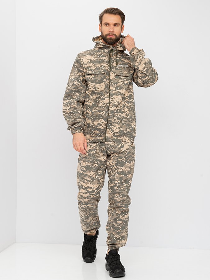 Костюм летний Стрелок ткань Сорочка цвет 128/2 (светлый пиксель) (Размер: 48-50, Рост: 170-176)