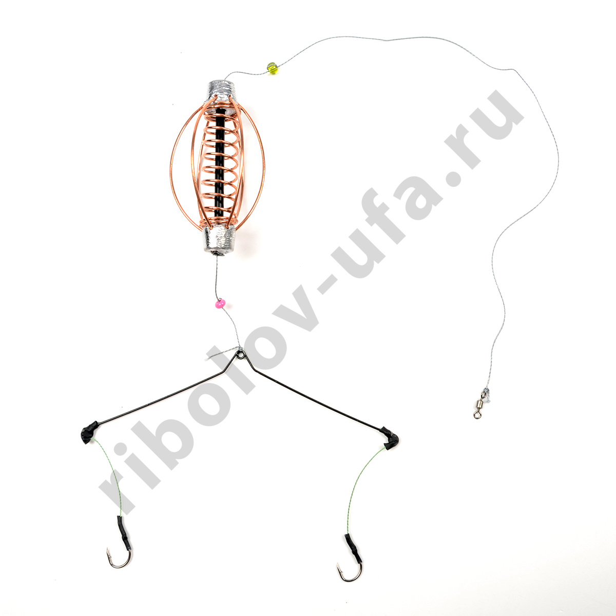 Монтаж фидерный Нижегородский ФМ 2-2 кормушка Арбуз коромысло 2кр. 40гр