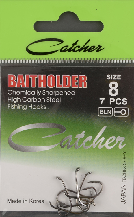 Одинарные крючки Catcher Baitholder № 8