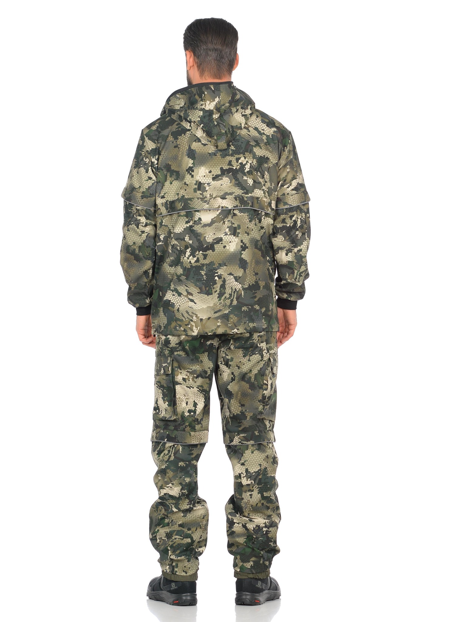 Костюм Huntsman Антигнус-Люкс с ловушк. и пыльн. цв. Зеленый питон, тк.Твил-Пич р. 52-54 (182-188)