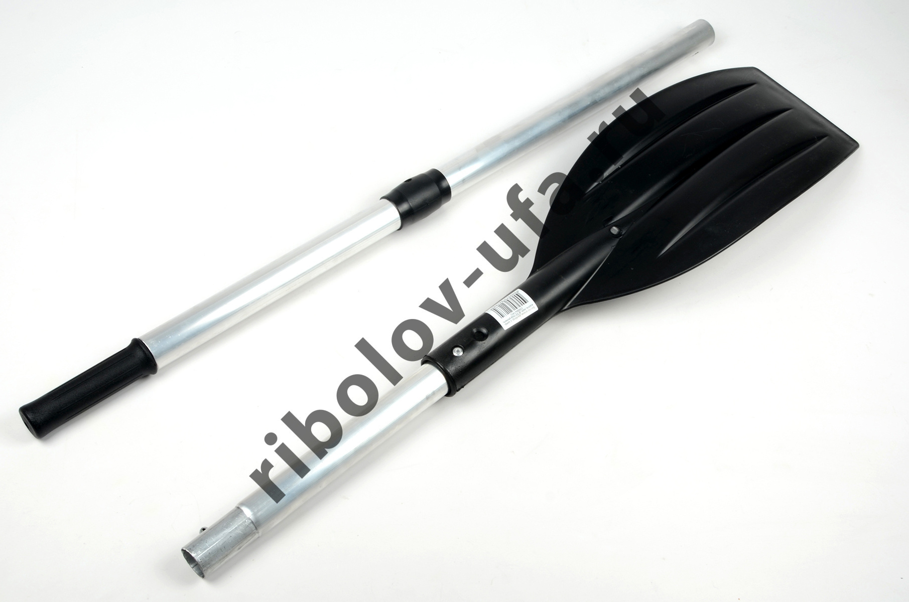 Весло алюминевое разборное, изогнутая лопость d-32 под уключину (160*18,5) Три Кита