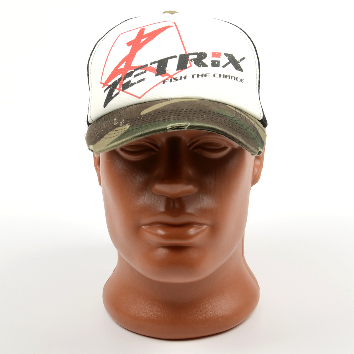 Бейсболка Zetrix Cap ZC-1601 Camo Beak, Black Mesh (черная сетка-камуфлированный козырек)