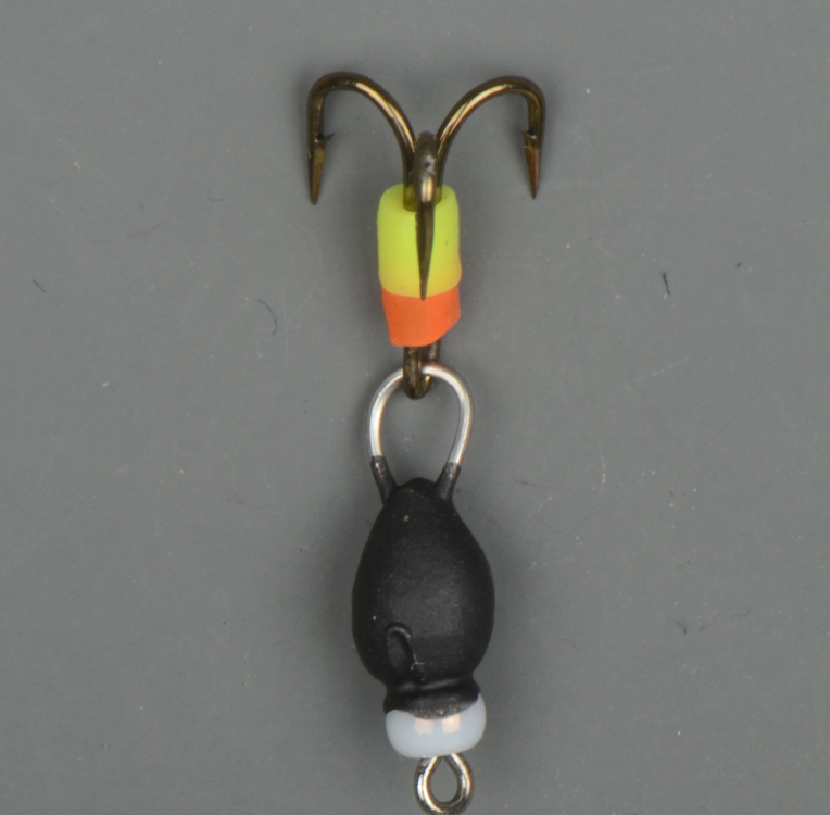 Мормышка Wormix точеная вольфрамовая Дьявол d=3 с подвесным тройником арт. 607